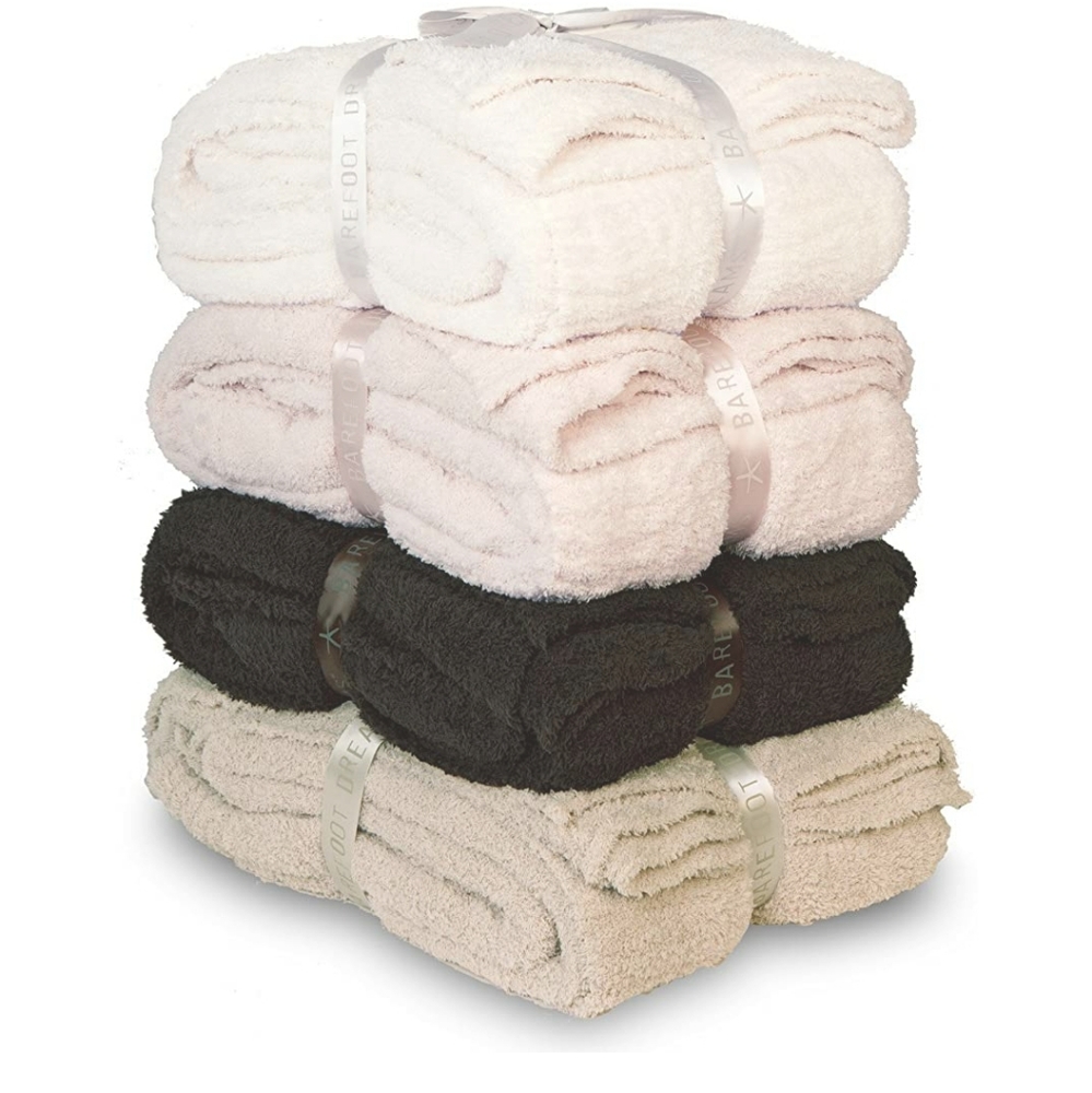 Barefoot Dreams CozyChic Stone blanket - Picture 4 of 4